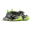 Πάνινα Sneakers 3XL «Γκρι Μαύρο Πράσινο Πλέγμα και Πολυουρεθάνη» 734734W3XL69031