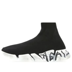 Πάνινα Sneakers Speed 2.0 Graffiti «Μαύρο ανακυκλωμένο πλεκτό και λευκή σόλα» 617196W2DD41091