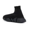 Πάνινα Sneakers Speed 2.0 “Μαύρο γυαλιστερό πλεκτό με μαύρη σόλα” 636833W2AF31000
