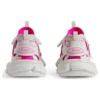 Πάνινα Sneakers τύπου Track Sock «Λευκό και Νεον Ροζ Πλεκτό και Νάιλον» 736328W3SKC9055