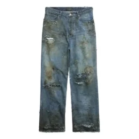 Παντελόνι Baggy με έντονη φθορά “Light Blue” 745248TNW014012