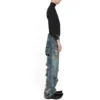 Παντελόνι Baggy με έντονη φθορά “Light Blue” 745248TNW014012