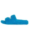 Παντόφλες με γούνα «Sky Blue» 654747W2DO14296