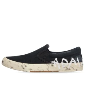Παπούτσια Paris χαμηλού προφίλ χωρίς κορδόνια “Washed Black Cotton” 710297W3RR51099