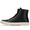 Παπούτσια Paris High Top “Μαύρο δέρμα και λευκό καουτσούκ” 688756W3RCA1090