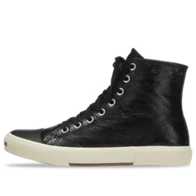 Παπούτσια Paris High Top “Μαύρο δέρμα και λευκό καουτσούκ” 688756W3RCA1090