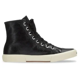 Παπούτσια Paris High Top “Μαύρο δέρμα και λευκό καουτσούκ” 688756W3RCA1090