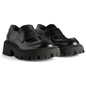 Παπούτσια Tractor Loafer “Μαύρο λείο δέρμα μοσχαριού” 760439WA8E91000