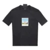 Paris By Day Στενό T-shirt με στενή εφαρμογή “Black Faded” 745019TOVC71055