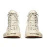 Paris High Top Sneakers “Λευκό φθαρμένο βαμβάκι και λευκό καουτσούκ με γκράφιτι” 688752W3RR49010