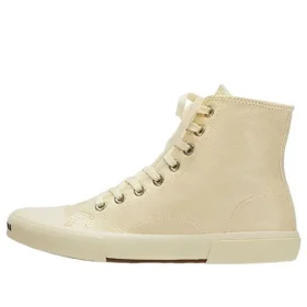 Paris High Top Sneakers “Μπεζ δέρμα και μπεζ καουτσούκ” 688752W3RCA9090