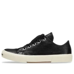 Paris Low Top Sneakers “Μαύρο δέρμα και λευκό καουτσούκ” 688757W3RCB1090