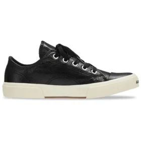 Paris Low Top Sneakers “Μαύρο δέρμα και λευκό καουτσούκ” 688757W3RCB1090