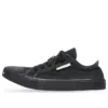 Paris Low Top Sneakers “Μαύρο φθαρμένο βαμβάκι και μαύρο καουτσούκ” 688754W3RP21010