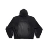 Paris Moon Φούτερ με κουκούλα χωρίς τσέπες Oversized “Black Faded” 744462TOVE31055