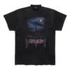 Paris Moon Oversized T-shirt “Black Faded” 739028TOVE41055