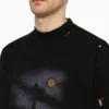 Paris Moon T-shirt Oversized «Black Faded» 739028TQVX61055