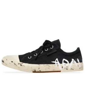 Paris Sneakers χαμηλά γκράφιτι «Μαύρο και λευκό φθαρμένο βαμβάκι» 688757W3RR51099