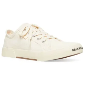 Paris Sneakers χαμηλού προφίλ «Λευκό φθαρμένο βαμβάκι και λευκό καουτσούκ» 688757W3RC59090