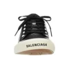 Paris Sneakers χαμηλού προφίλ «Μαύρο φθαρμένο βαμβάκι και λευκό καουτσούκ» 688754W3RCB1090