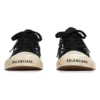 Paris Sneakers χαμηλού προφίλ «Μαύρο φθαρμένο βαμβάκι και λευκό καουτσούκ με γκράφιτι» 688754W3RR51099