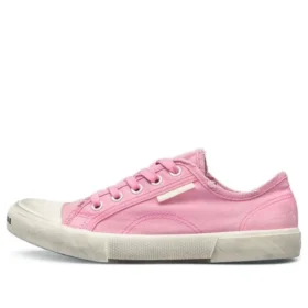 Paris Sneakers χαμηλού προφίλ «Πλυμένο ροζ βαμβάκι και λευκό καουτσούκ» 688757W3RC25590