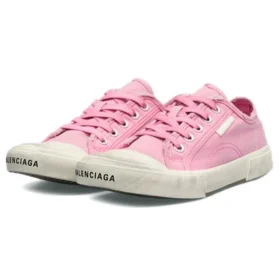 Paris Sneakers χαμηλού προφίλ «Πλυμένο ροζ βαμβάκι και λευκό καουτσούκ» 688757W3RC25590