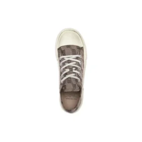 Paris Sneakers χαμηλού προφίλ «Tan Allover Logo Cotton and White Rubber» 688754W3RQ22298