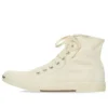 Paris Sneakers υψηλού στυλ “Λευκό φθαρμένο βαμβάκι και λευκό καουτσούκ” 688756W3RC49090