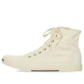 Paris Sneakers “Λευκό φθαρμένο βαμβάκι και λευκή σόλα” 688752W3RC49090