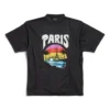 Paris Tropical T-shirt Medium Fit «Μαύρο» 764235TPVL91569