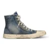 Παριζιάνικα Sneakers υψηλού στυλ «Blue Destroyed Τζιν and Rubber» 688752W3RCL4090