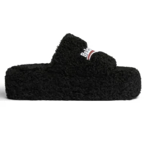 Πλατφόρμες με γούνα “Black” 762826W2DO11096