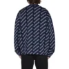 Πλεκτή ζακέτα με λογότυπο σε όλη την επιφάνεια “Blue White” 736248T32338502
