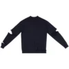 Πλεκτό πουλόβερ με V-neck και φθαρμένη εμφάνιση “Navy” 696091T16420414
