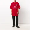 Ποδοσφαιρικό T-shirt Oversized «Red White» 641666TJV056540