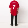Ποδοσφαιρικό T-shirt Oversized «Red White» 641666TJV056540
