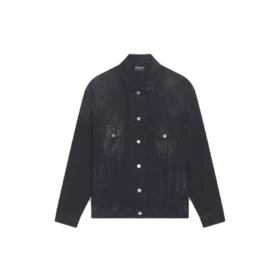 Πόλεις Παρίσι Oversized τζιν μπουφάν “Washed Black White” 690198TBP479034