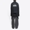 Πόλεις Παρίσι Oversized τζιν μπουφάν “Washed Black White” 690198TBP479034