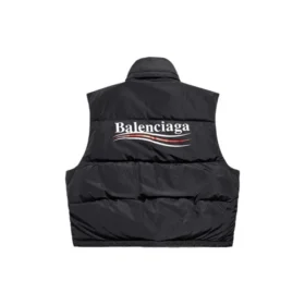 Political Campaign Cocoon Puffer Vest «Black» 762769TYD361000