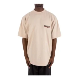Political Campaign T-shirt, φαρδιά εφαρμογή “Beige” 641675TKVJ19711