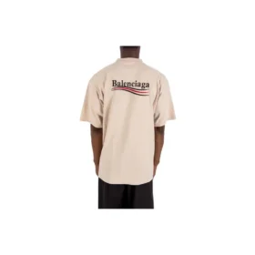 Political Campaign T-shirt, φαρδιά εφαρμογή “Beige” 641675TKVJ19711