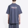 Political Campaign T-shirt, medium fit «Dark Grey-White» 620967TKVJ11366