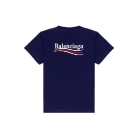 Political Campaign T-shirt, medium fit «Pacific Blue White» 620967TKVJ11195