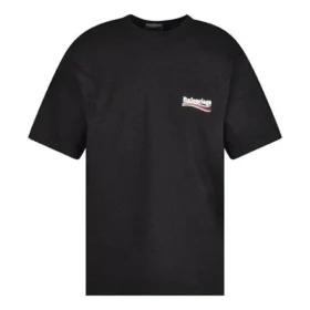 Political Campaign T-shirt, μεγάλη εφαρμογή, «Μαύρο» 641675TKVJ11070