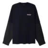 Political Campaign T-shirt with layers, oversized «Black» 698631TKVJ19070