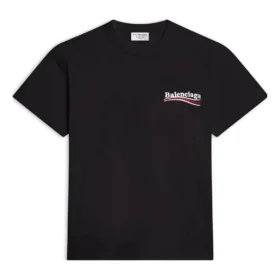 Political Campaign T-shirt with short sleeves and campaign logo «Black» 612964TKVJ11070