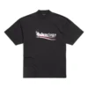 Πολιτικό T-shirt με στένσιλ «Μαύρο Λευκό» 764235TQVI51569