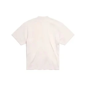 Πολιτικό T-shirt με στένσιλ «White Black» 764235TQVI59784