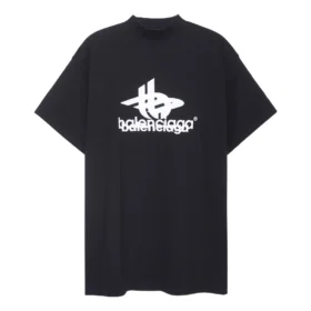 Πολυεπίπεδο αθλητικό T-shirt Oversized «Black White» 739028TPVF21070